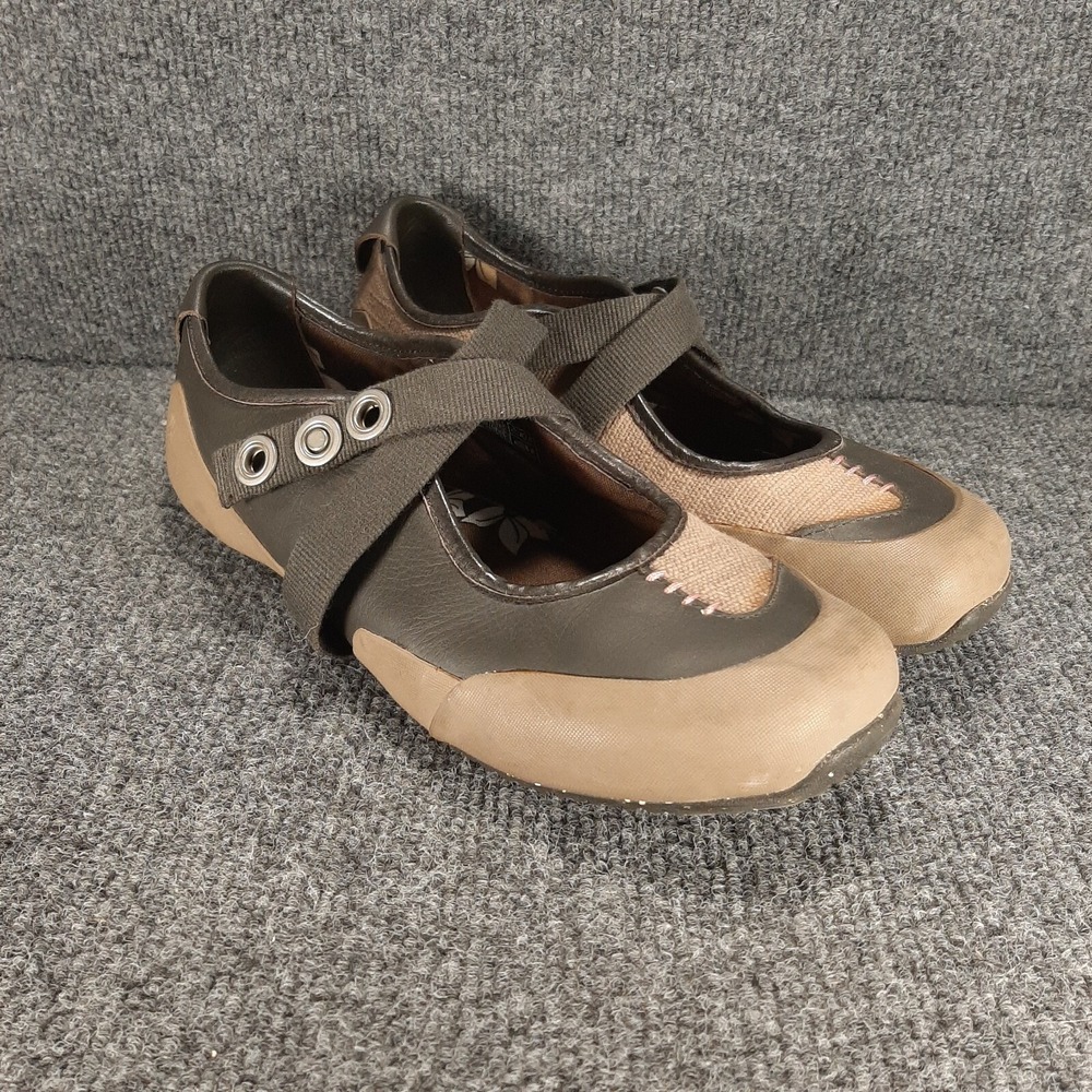 Teva Ryley Women's Cross Strap Trail Hiking Shoes Size 8 Black Tan 6055 READ